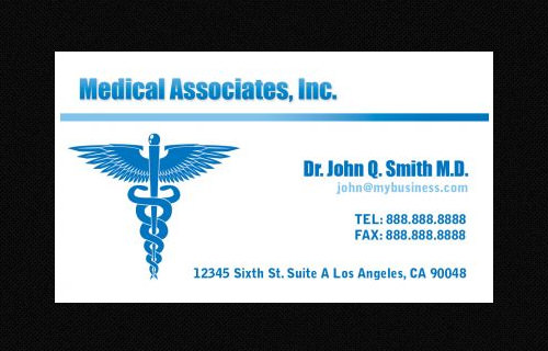 health and beauty business card template
