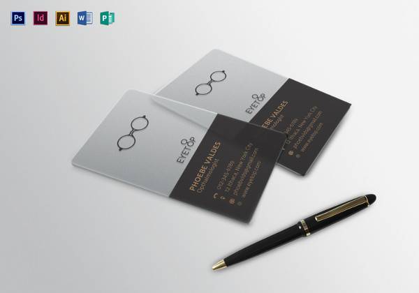 opthalmologist business card template