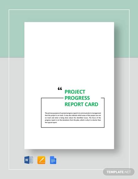 progress report card