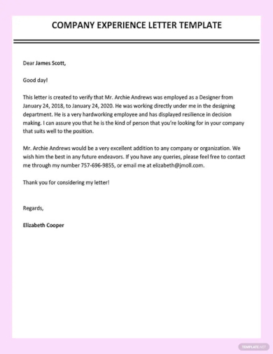 company introduction letter format template