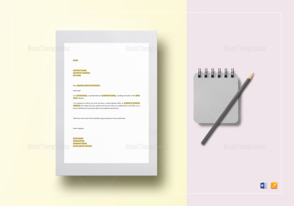 sample business introduction letter template
