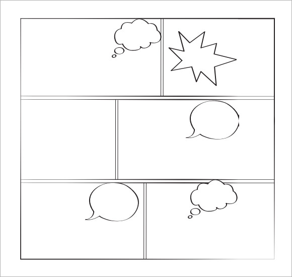 blank comic book template