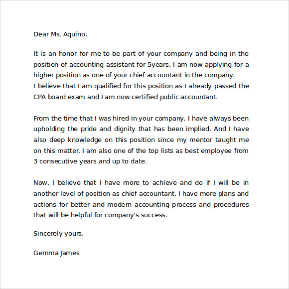job letter of intent examples