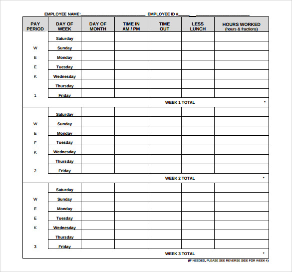 hourly timesheet calculator example 