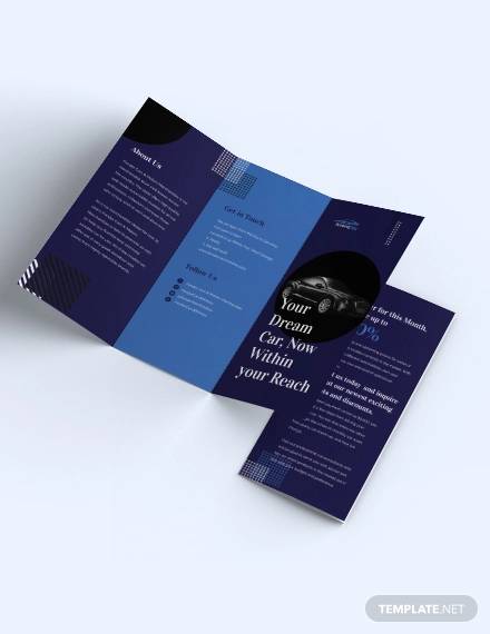 car sale brochure template