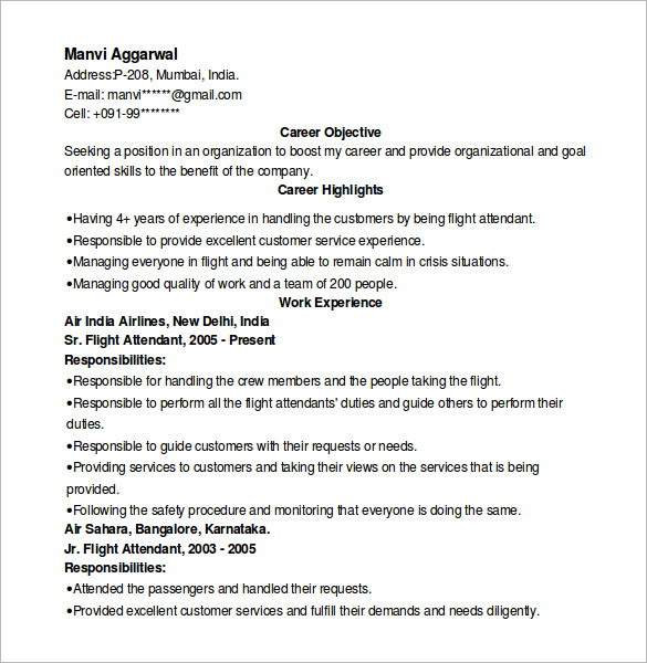 hostess resume
