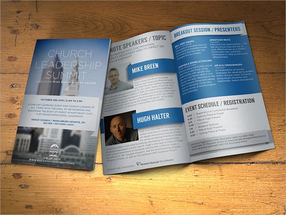 gorgeous event brochure template