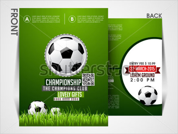 amazing soccer flyer template download