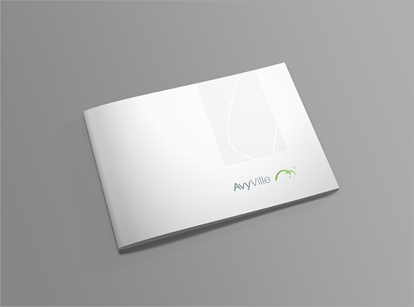free landscape brochure psd download