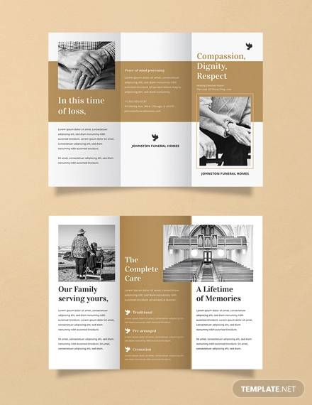 free funeral brochure template