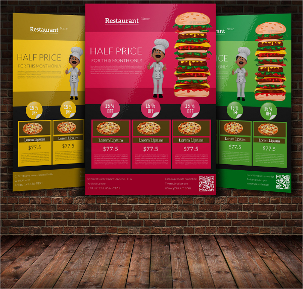food promotion discount flyer