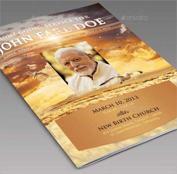 heavens gift father funeral program