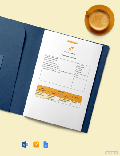 employee performance report template