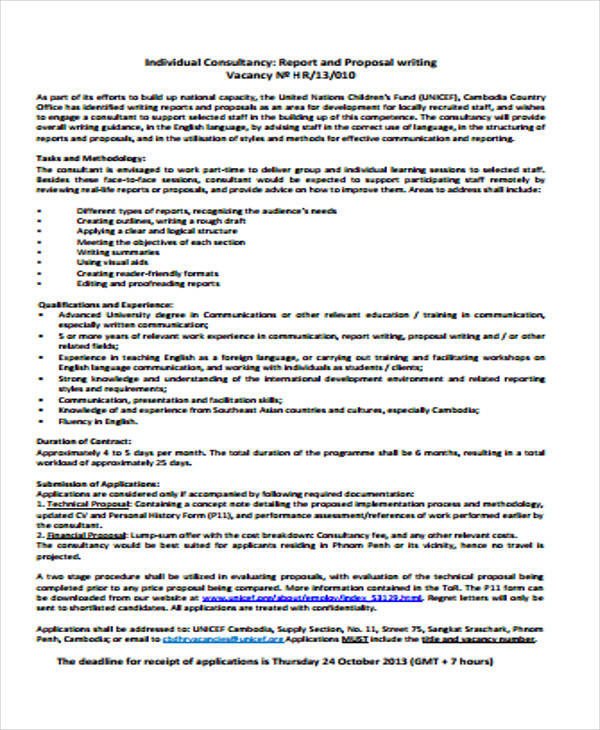 hr consultancy report