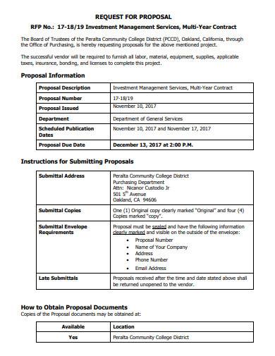 formal investment management contract sample