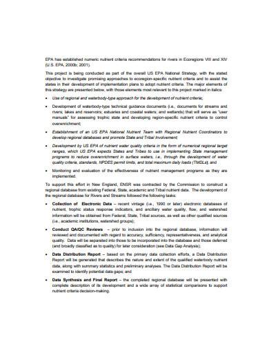 data distribution report sample
