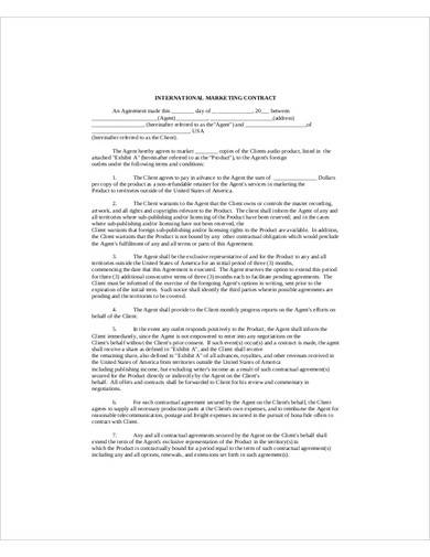 international marketing contract template