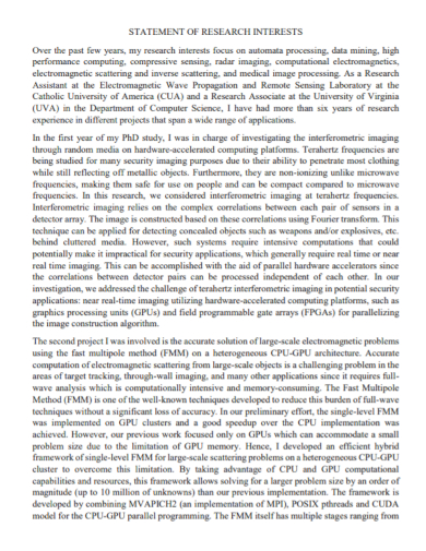 editable statement of research interest