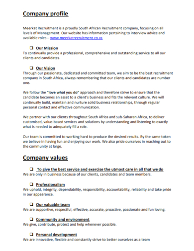 recruitment management company profile
