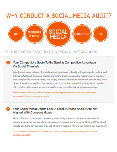 social media audit example