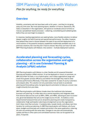 ibm planning analytics